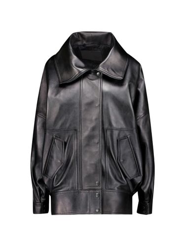 Balenciaga Leather Bomber Jacket - Balenciaga - Modalova