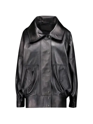 Balenciaga Leather Bomber Jacket - Balenciaga - Modalova
