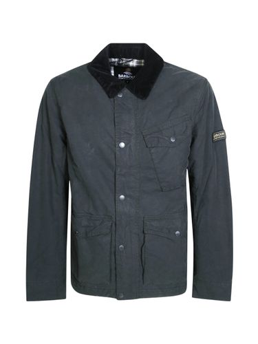 Winter Drifter Military Jacket In Washed Waxed Cotton - Barbour - Modalova