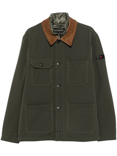 Coat With Corduroy Collar And Patch Pockets - Peuterey - Modalova