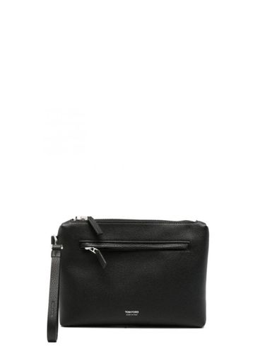 Tom Ford Zip Metal Leather Bag - Tom Ford - Modalova