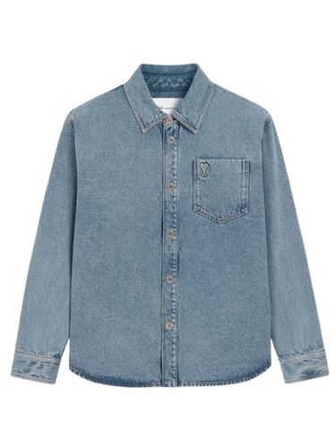 Ami Paris Ami De Coeur Denim Shirt - Ami Paris - Modalova