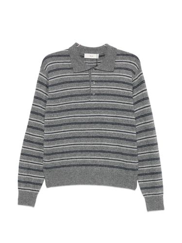 DUNST Wool Blend Striped Polo Shirt - DUNST - Modalova