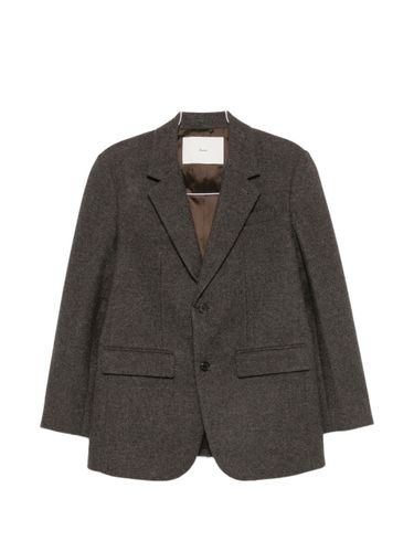 Wool Single-Breasted Blazer Jacket - DUNST - Modalova