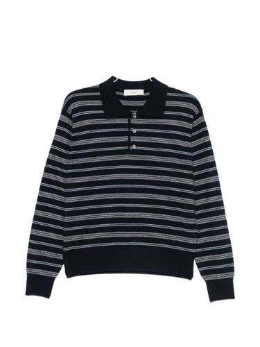 DUNST Wool Blend Striped Polo Shirt - DUNST - Modalova