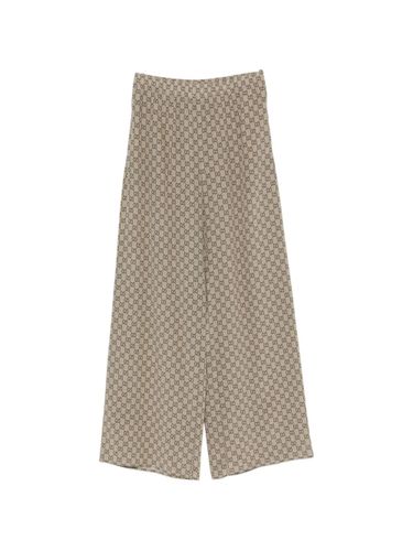Gucci Gg Silk Trousers - Gucci - Modalova