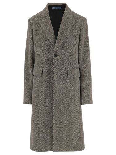 Herringbone Single-Breasted Coat - POLO RALPH LAUREN - Modalova