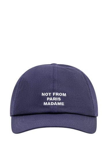 Not From Paris Cotton Baseball Cap - DROLE DE MONSIEUR - Modalova