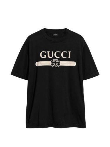 Gucci Logo Cotton T-Shirt - Gucci - Modalova