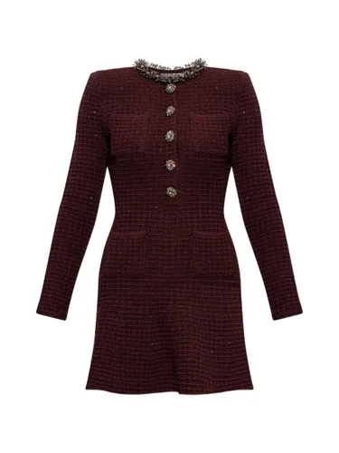 Cotton Blend Short Dress - SELF PORTRAIT - Modalova