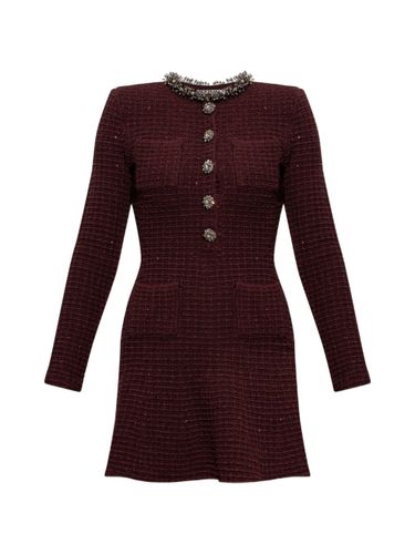 Cotton Blend Short Dress - SELF PORTRAIT - Modalova