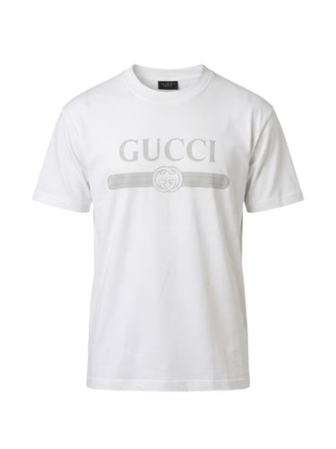 Gucci Logo Cotton T-Shirt - Gucci - Modalova