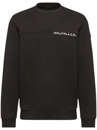 Logo Cotton Sweatshirt - Moncler - Modalova
