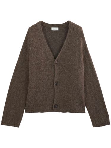 Alpaca Blend Cardigan With Raw Cut Edges - DIANA STUDIO - Modalova