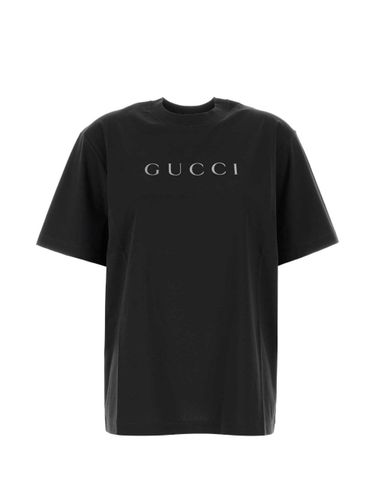 Gucci Logo Cotton T-Shirt - Gucci - Modalova