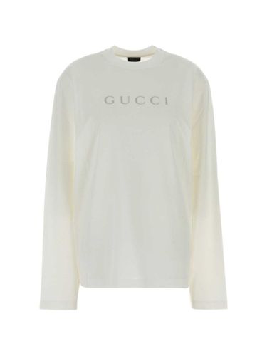 Gucci Logo Cotton T-Shirt - Gucci - Modalova
