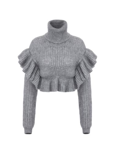 Wool Blend Turtle-Neck Sweater - Elisabetta Franchi - Modalova