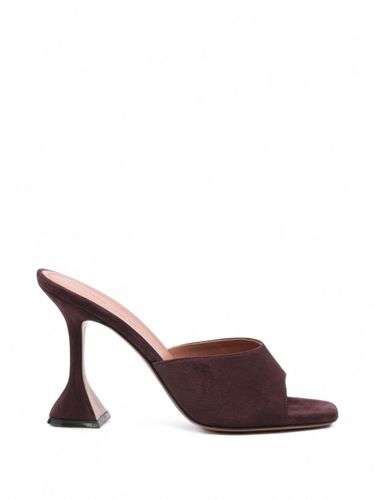 Lupita Suede Leather Mules By - Amina Muaddi - Modalova