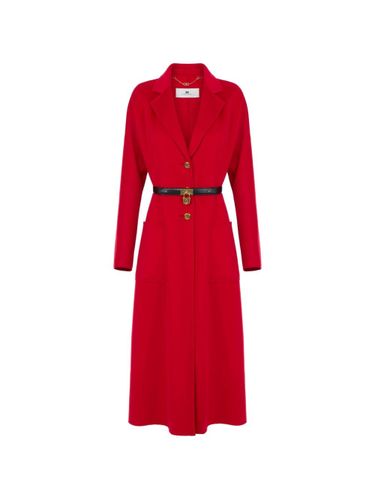Elisabetta Franchi Wool Coat - Elisabetta Franchi - Modalova