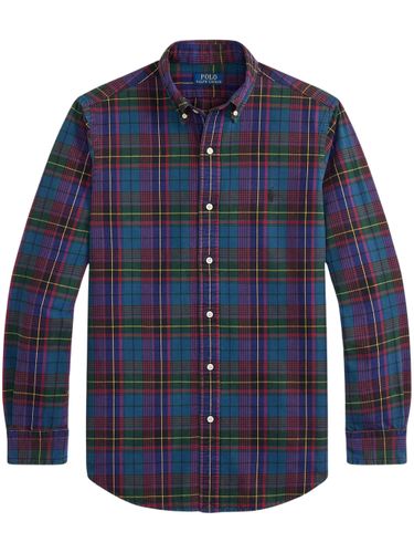 Custom Fit Plaid Brushed Oxford Shirt - POLO RALPH LAUREN - Modalova