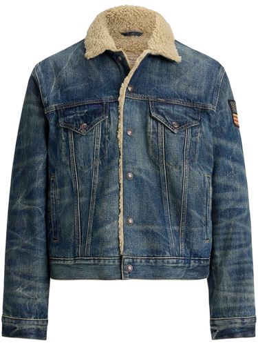 Denim Trucker Jacket With Fleece Lining - POLO RALPH LAUREN - Modalova