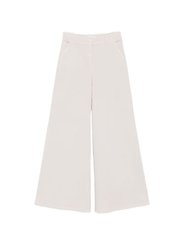 Cotton Wide-Leg Trousers - Via Masini 80 - Modalova