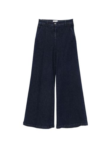 Denim Wide-Leg Trousers - Via Masini 80 - Modalova