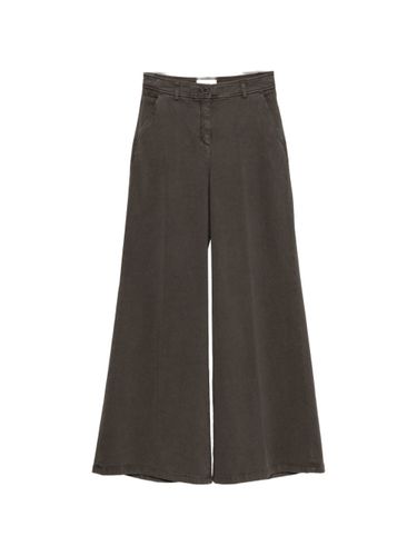 Cotton Wide-Leg Trousers - Via Masini 80 - Modalova