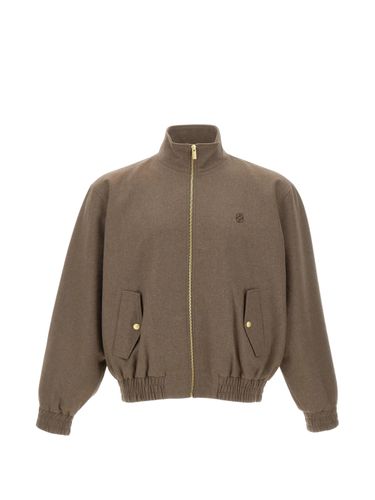Logo-Embroidered Elasticated Jacket - DROLE DE MONSIEUR - Modalova