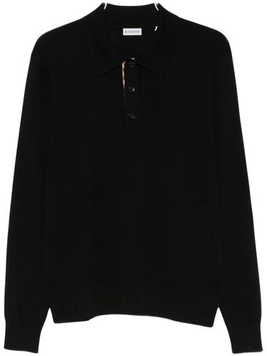 Long-Sleeve Polo Shirt - Burberry - Modalova