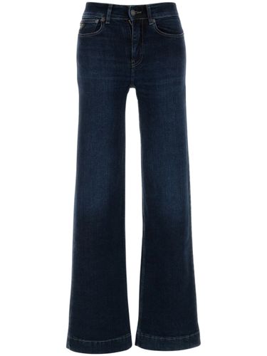 LOIS Logo-Patch Wide-Leg Jeans - LOIS - Modalova