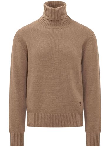 Ami Paris High Neck Knitted Jumper - Ami Paris - Modalova