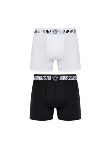 Versace Greca Two-Pack Boxer Briefs - Versace - Modalova