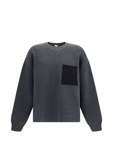 Anagram Cotton Blend Crewneck Sweater - Loewe - Modalova