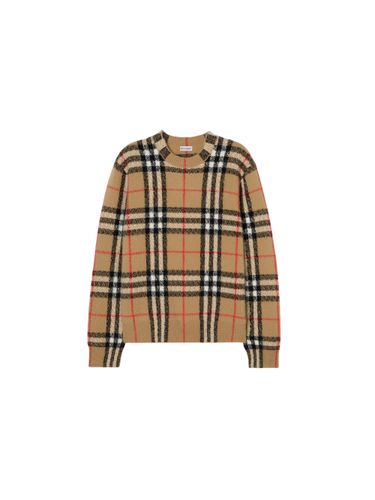Check Cashmere Sweater - Burberry - Modalova