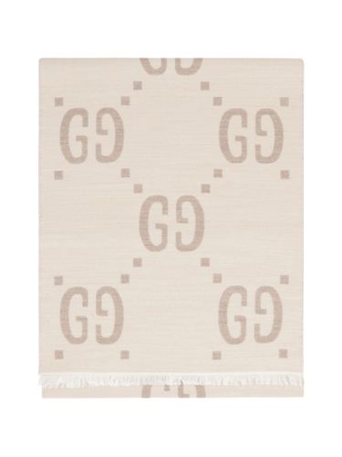 Gucci Wool And Silk Scarf - Gucci - Modalova