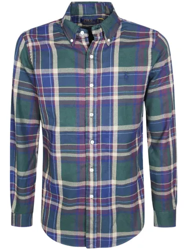 Logo Embroidered Checked Shirt - POLO RALPH LAUREN - Modalova