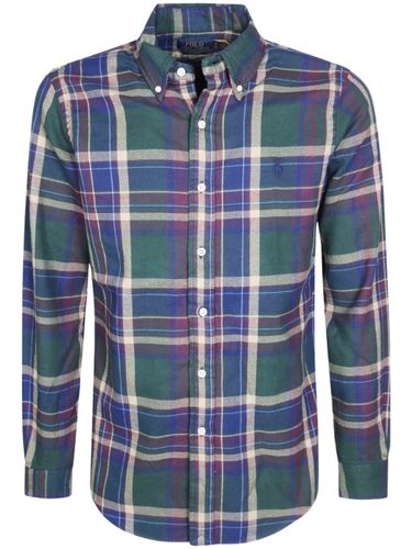 Logo Embroidered Checked Shirt - POLO RALPH LAUREN - Modalova