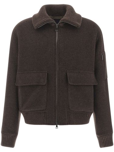 Wool And Cashmere Bomber Jacket - PAUL & SHARK - Modalova