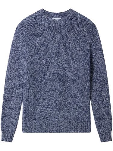 Wool Cashmere Mouliné Crewneck Sweater - Boglioli - Modalova