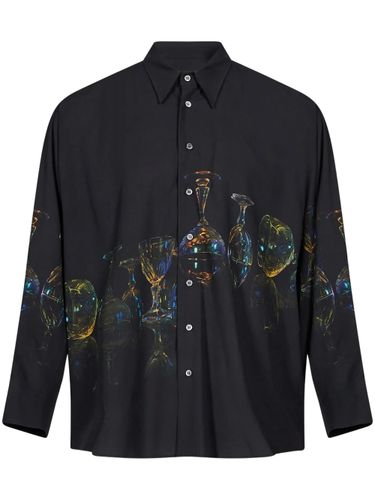 Glass-Print Long-Sleeve Shirt - Magliano - Modalova