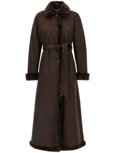 Faux-Shearling Trimmed Belted Coat - Lauren Ralph Lauren - Modalova