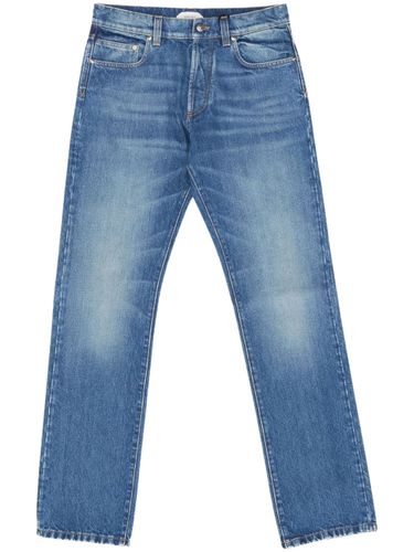 Versace Medium Blue Washed Jeans - Versace - Modalova