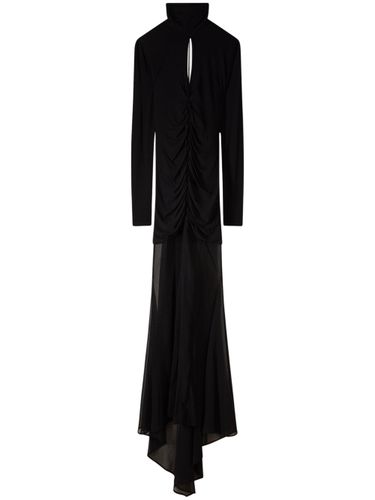 Draped Long Evening Dress - Patrizia Pepe - Modalova