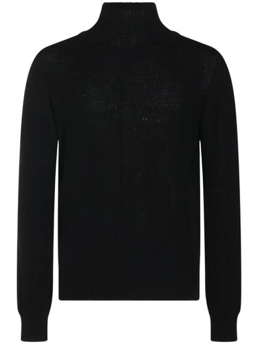 Ribbed Turtleneck Knitted Sweater By - Rick Owens - Modalova