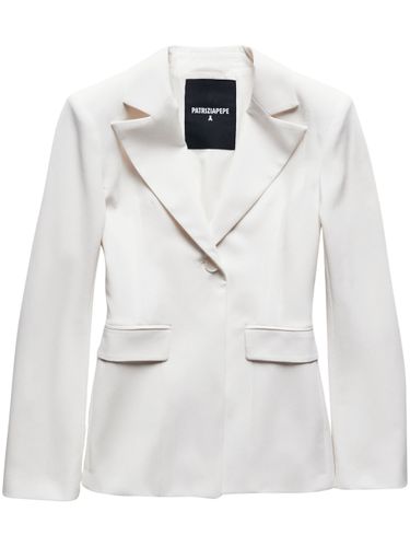 Slim-Fit Gabardine Blazer - Patrizia Pepe - Modalova
