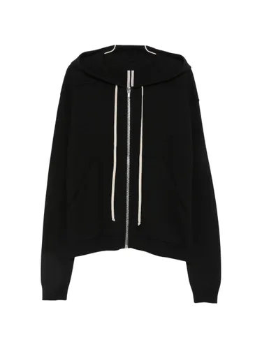 Zip-Up Drawstring Hoodie By - Rick Owens - Modalova