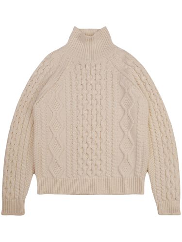 Aran Mock Neck Sweater By - Baracuta - Modalova