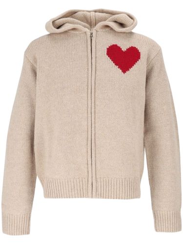 Zip-Up Hooded Cardigan - MC2 Saint Barth - Modalova