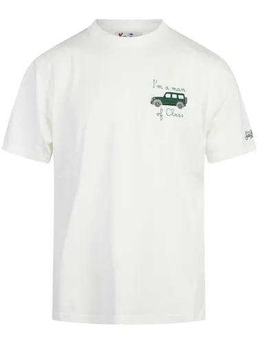 Arnott T-Shirt With Car Embroidery - MC2 Saint Barth - Modalova